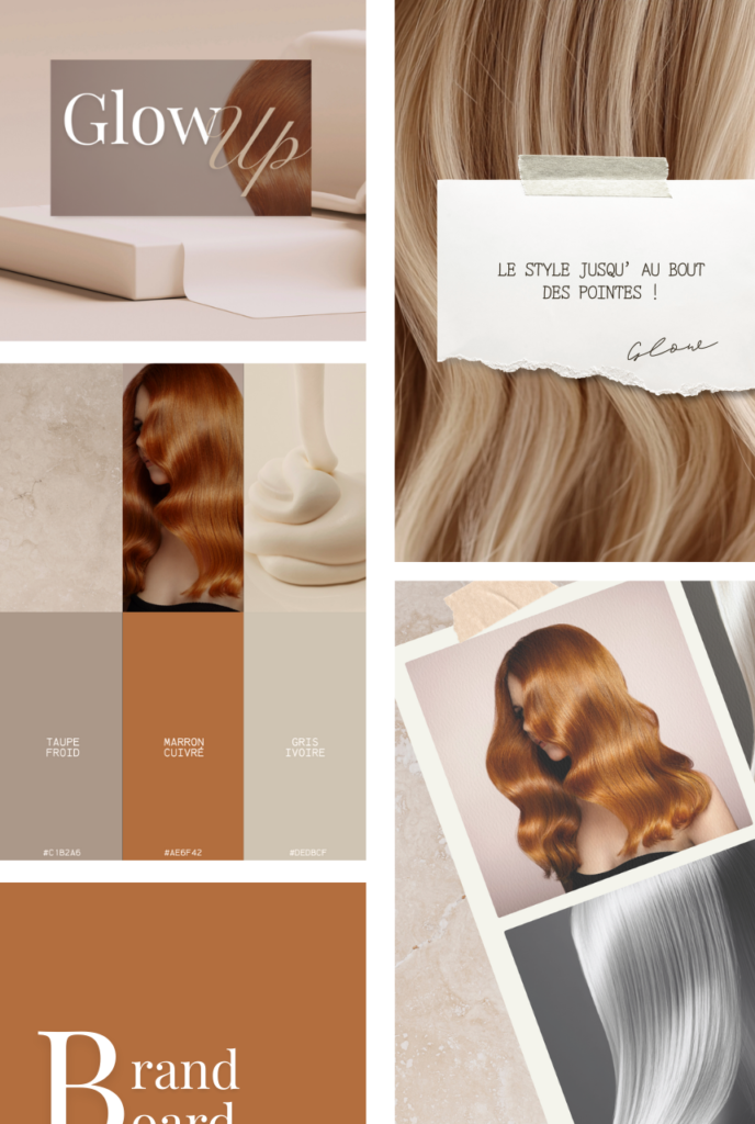 Mood board Dix-neuf communication